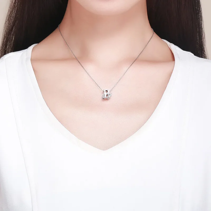 (image for) PANDORA Style Sparkling Pavé Flower Letter B Charm - BSC030-B - View 5