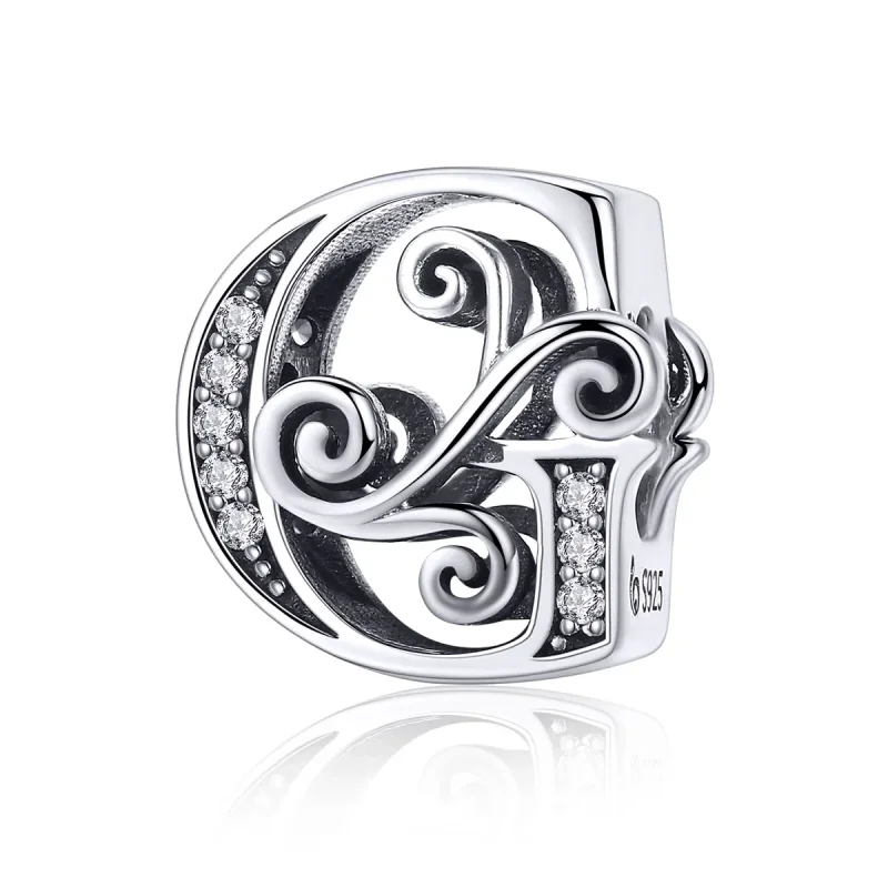 (image for) PANDORA Style Sparkling Pavé Flower Letter G Charm - BSC030-G - Product Image