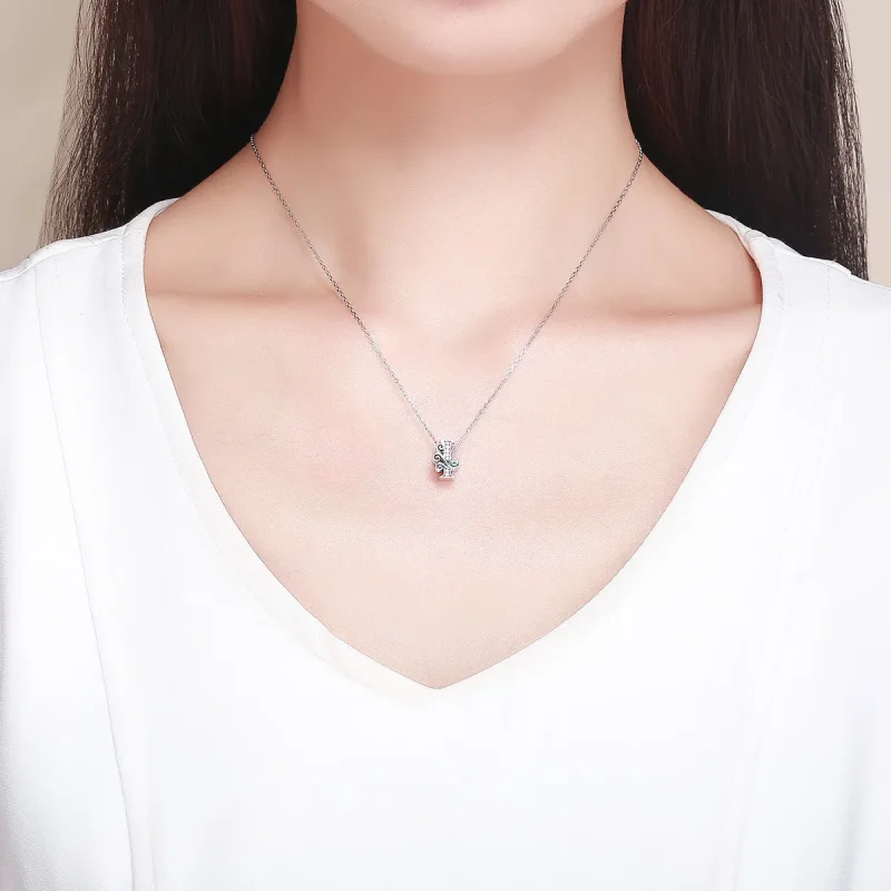 (image for) PANDORA Style Sparkling Pavé Flower Letter I Charm - BSC030-I - View 5