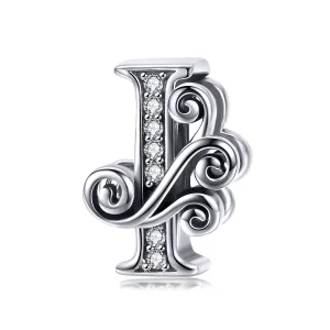 (image for) PANDORA Style Sparkling Pavé Flower Letter I Charm - BSC030-I