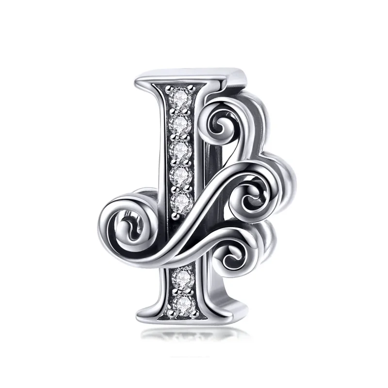 (image for) PANDORA Style Sparkling Pavé Flower Letter I Charm - BSC030-I - Product Image