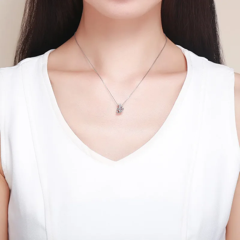 (image for) PANDORA Style Sparkling Pavé Flower Letter J Charm - BSC030-J - View 5