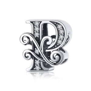 (image for) PANDORA Style Sparkling Pavé Flower Letter P Charm - BSC030-P