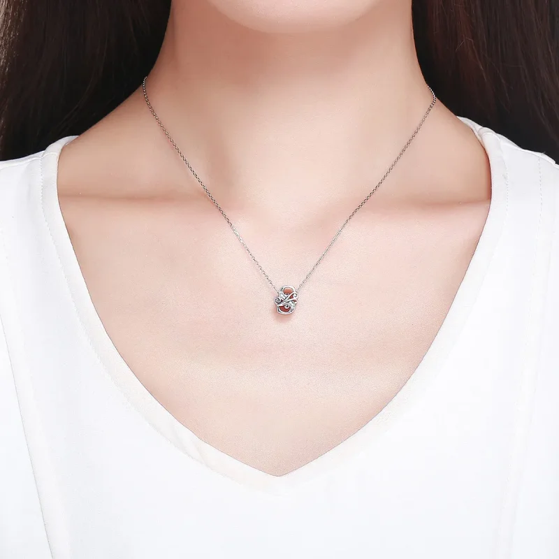 (image for) PANDORA Style Sparkling Pavé Flower Letter S Charm - BSC030-S - View 5