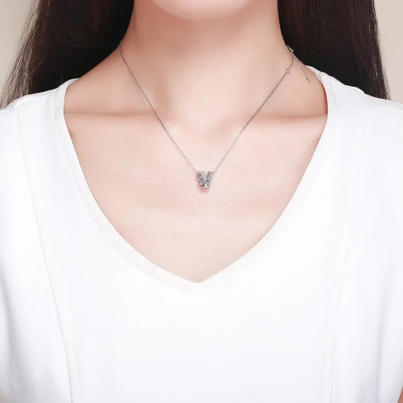 (image for) PANDORA Style Sparkling Pavé Flower Letter Y Charm - BSC030-Y - View 5