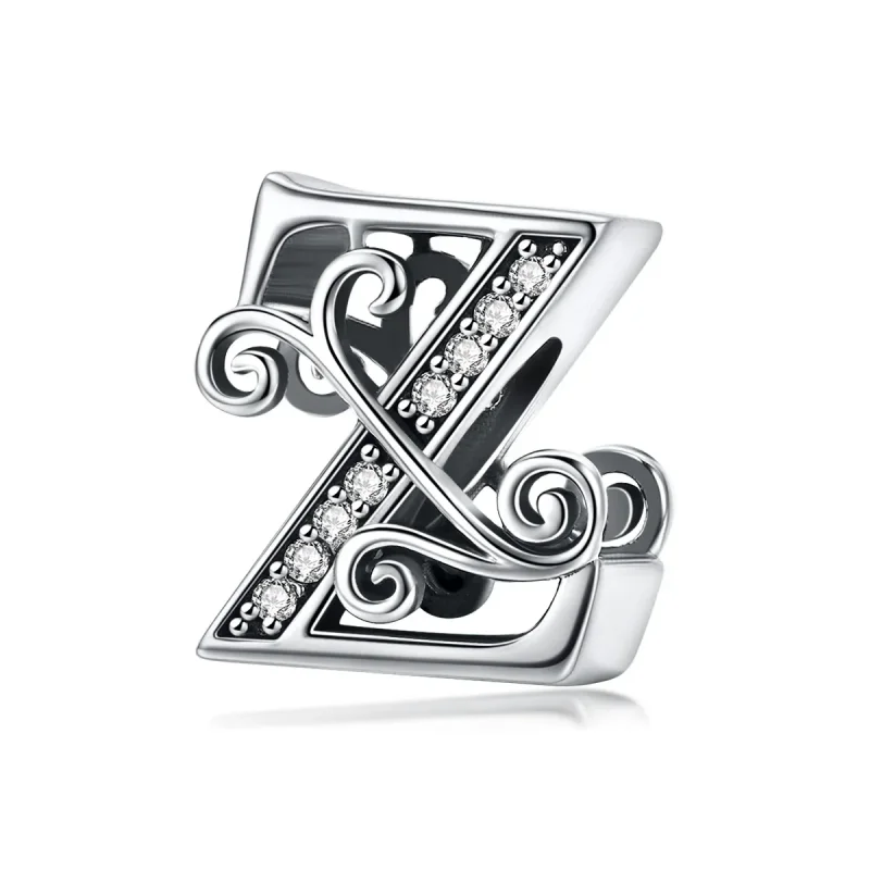 (image for) PANDORA Style Sparkling Pavé Flower Letter Z Charm - BSC030-Z - Product Image