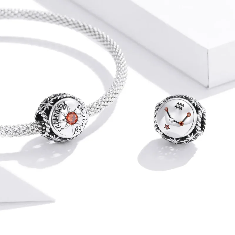 (image for) Shining Aquarius Charm - PANDORA Style - SCC1725-11 - View 3