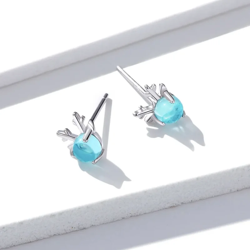 (image for) PANDORA Style Antlers Stud Earrings - BSE210 - View 3