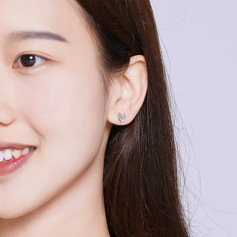 (image for) PANDORA Style Antlers Stud Earrings - BSE210 - View 6