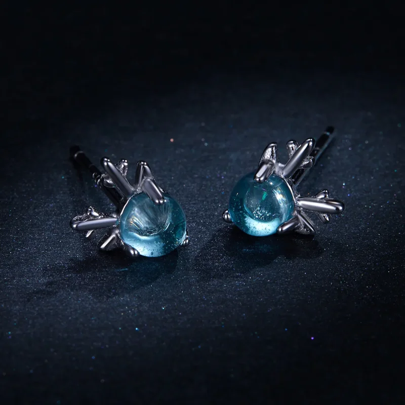 (image for) PANDORA Style Antlers Stud Earrings - BSE210 - View 7