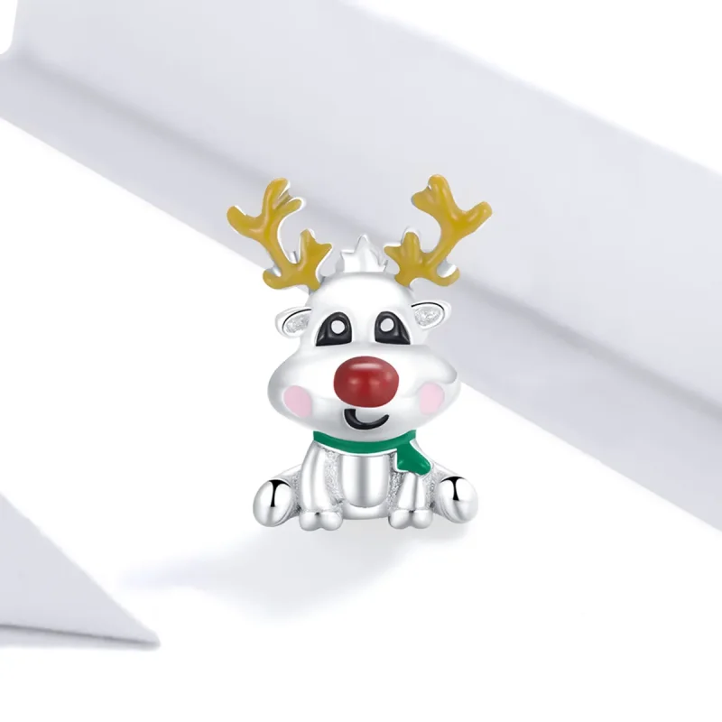 (image for) PANDORA Style Christmas Reindeer Charm - BSC375 - View 2