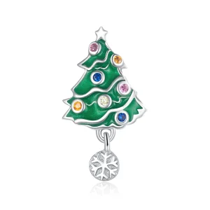 (image for) PANDORA Style Colorful Christmas Tree Charm - BSC374