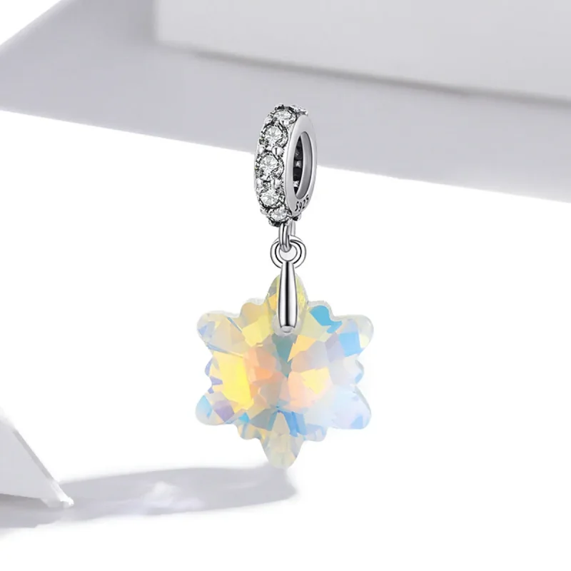 (image for) PANDORA Style Crystal Snowflakes Dangle Charm - SCC1979 - View 2