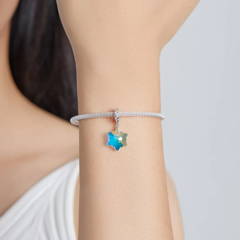 (image for) PANDORA Style Crystal Snowflakes Dangle Charm - SCC1979 - View 5