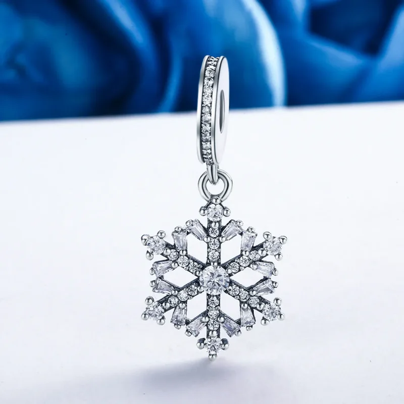 (image for) PANDORA Style Crystal Snowflakes Dangle Charm - SCC266 - View 3