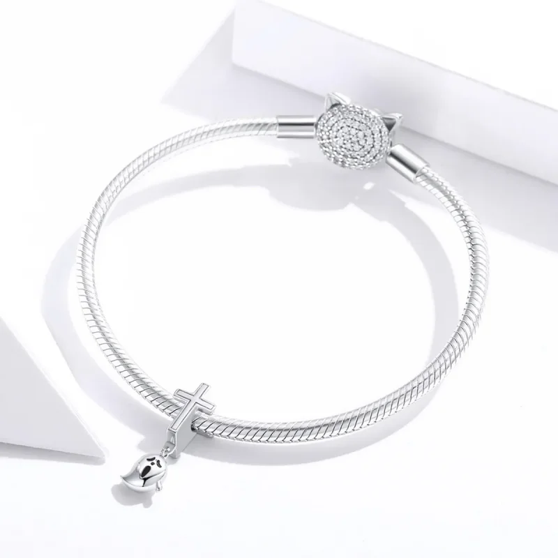 (image for) PANDORA Style Halloween Ghost Charm - BSC328 - View 3