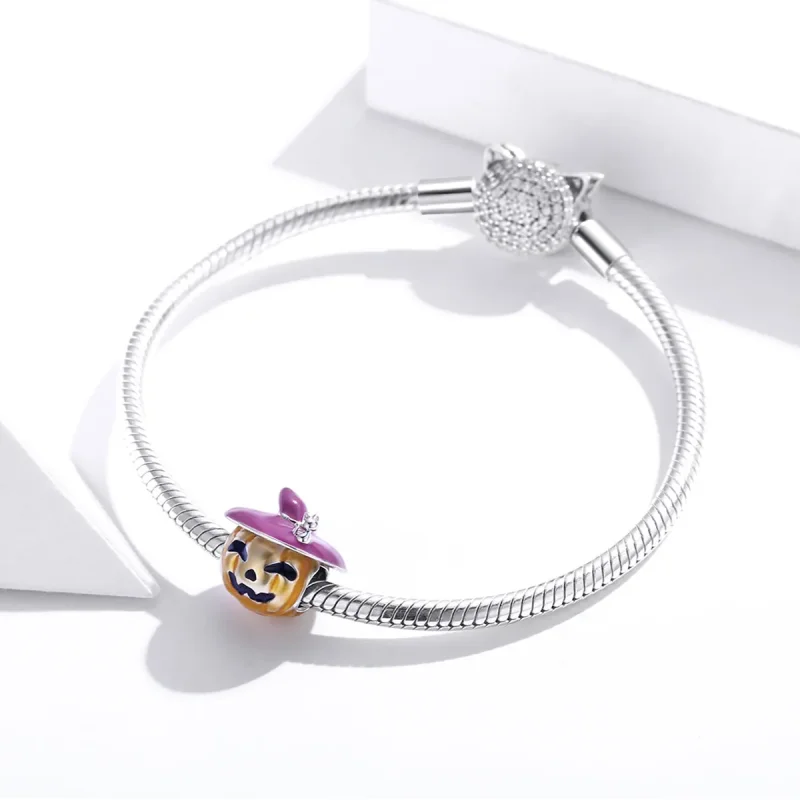 (image for) PANDORA Style Halloween Pumpkins Charm - BSC329 - View 3