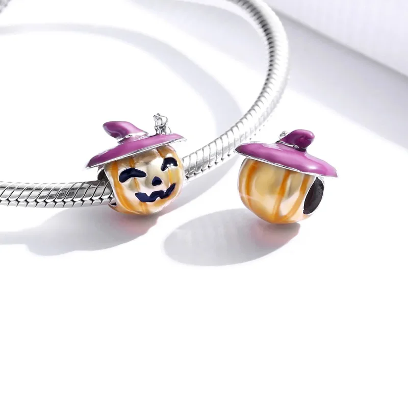 (image for) PANDORA Style Halloween Pumpkins Charm - BSC329 - View 4