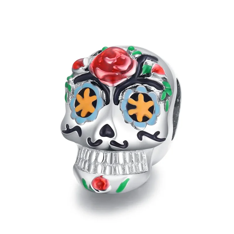 (image for) PANDORA Style Halloween Skull Charm - BSC326 - Product Image