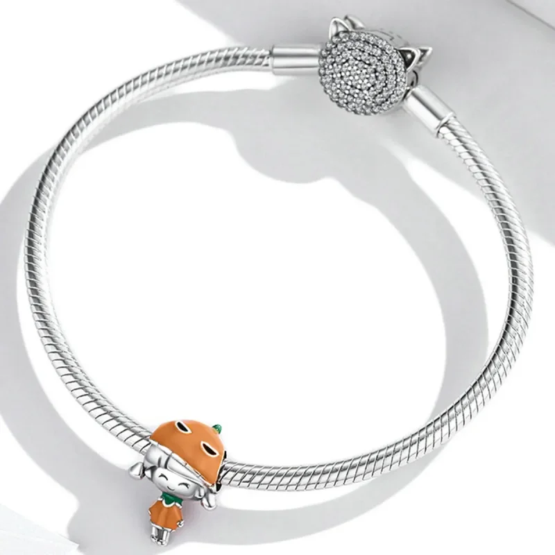 (image for) PANDORA Style Pumpkin Girl Charm - SCC2025 - View 3