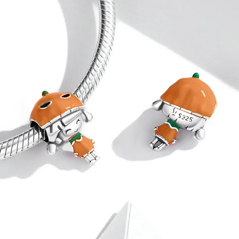 (image for) PANDORA Style Pumpkin Girl Charm - SCC2025 - View 4
