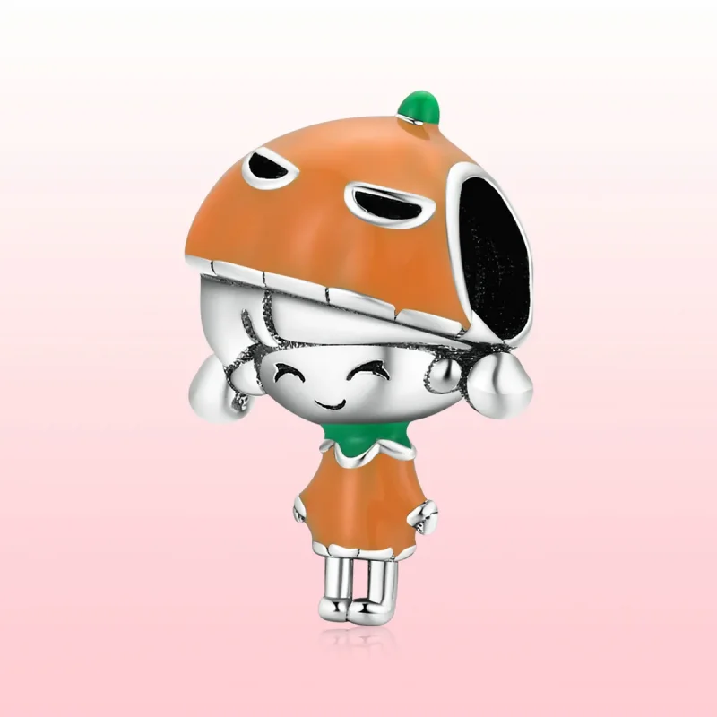 (image for) PANDORA Style Pumpkin Girl Charm - SCC2025 - View 6