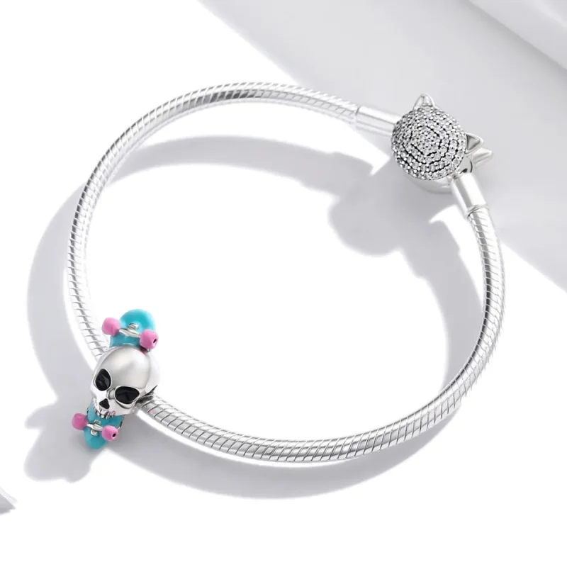 (image for) PANDORA Style Skateboard Skeleton Charm - SCC1911 - View 3