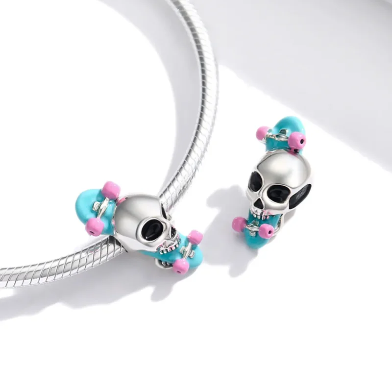 (image for) PANDORA Style Skateboard Skeleton Charm - SCC1911 - View 4