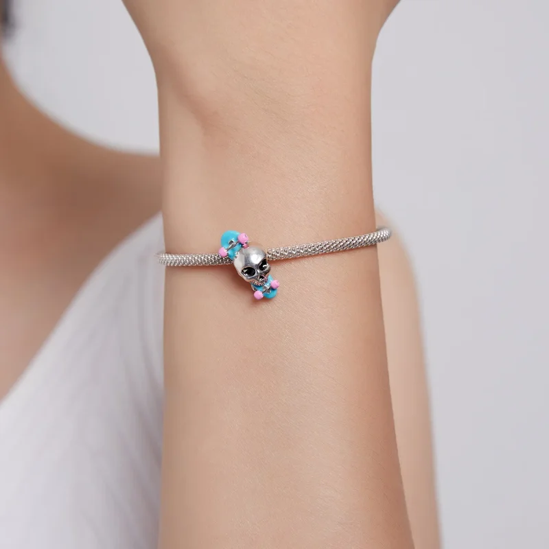 (image for) PANDORA Style Skateboard Skeleton Charm - SCC1911 - View 5