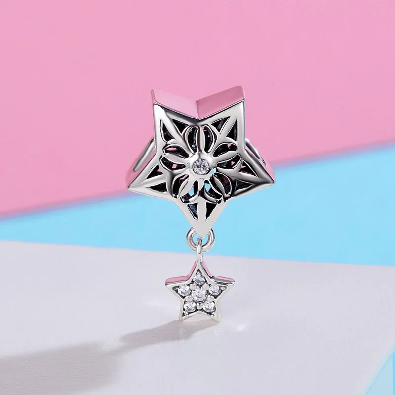 (image for) PANDORA Style Snow Star Charm - SCC371 - View 3