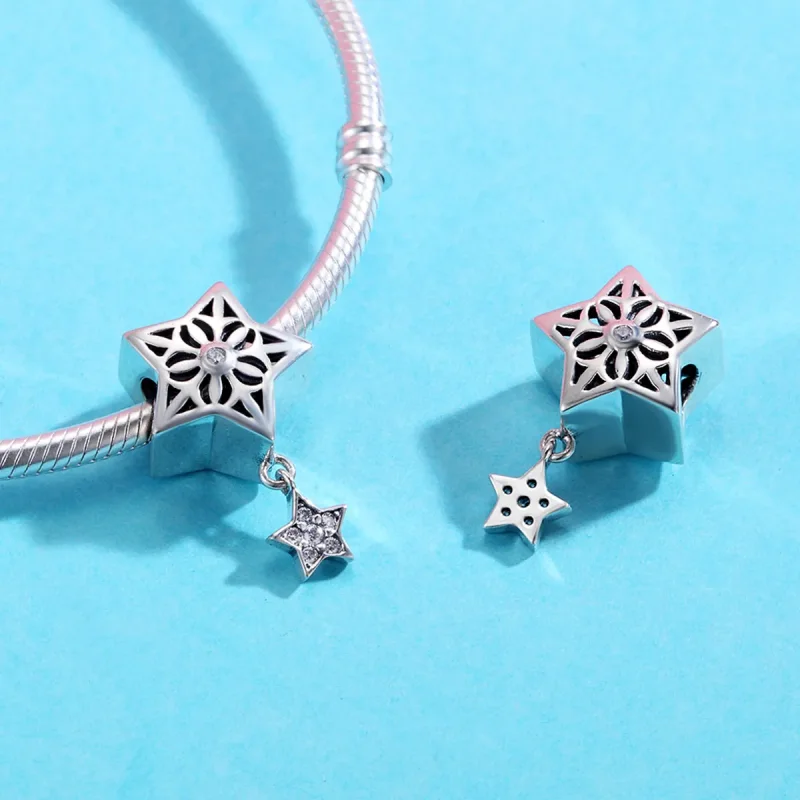 (image for) PANDORA Style Snow Star Charm - SCC371 - View 5