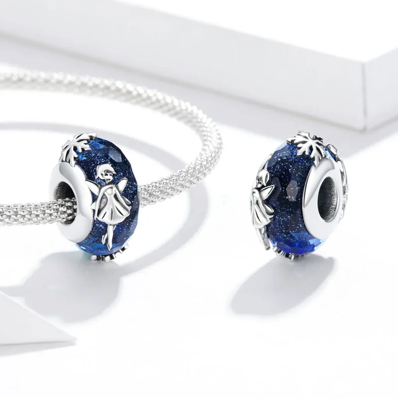 (image for) PANDORA Style Snowflake Elves Safety Chain - BSC369 - View 4