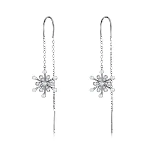 (image for) PANDORA Style Snowflakes Drop Earrings - SCE1305
