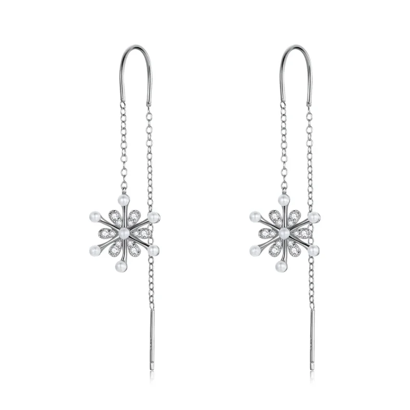 (image for) PANDORA Style Snowflakes Drop Earrings - SCE1305 - Product Image