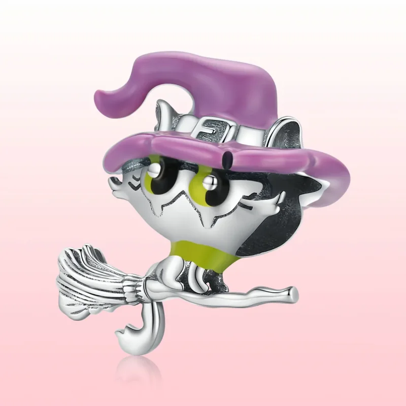 (image for) PANDORA Style Witch Cat Charm - SCC1956 - View 6