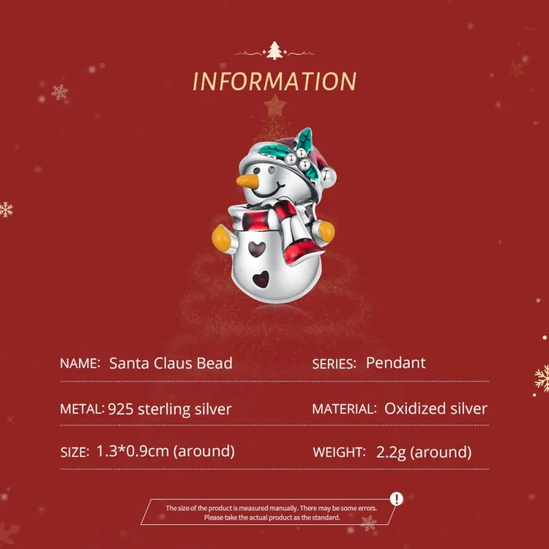 (image for) exquisite Pandora-style Christmas charms for the year 2022 - SCC2415 - View 5