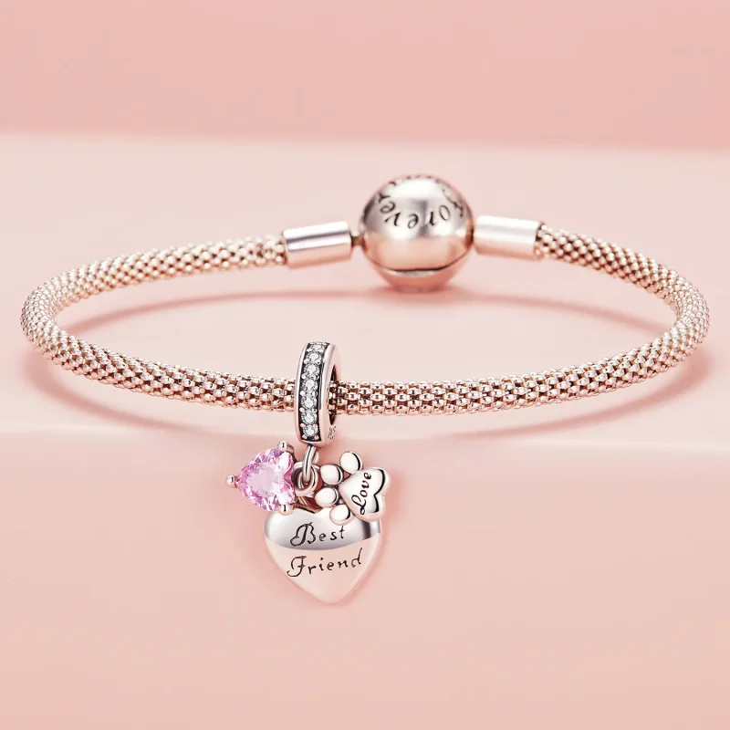(image for) Forever Friends Charm in Pandora Style - SCC2436 - View 3