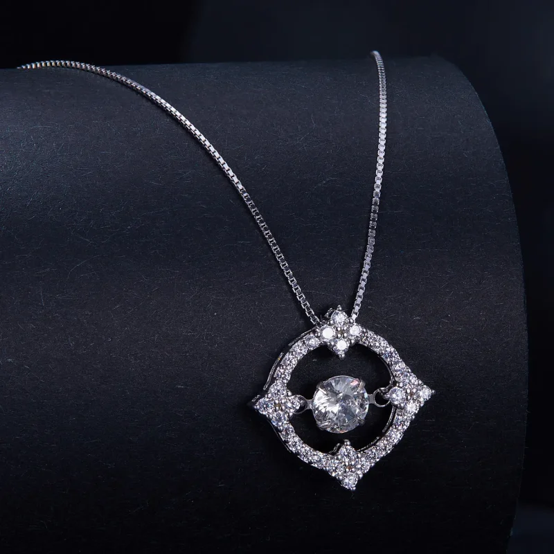 (image for) Pandora-inspired Pave Necklace - MSN014 - View 2