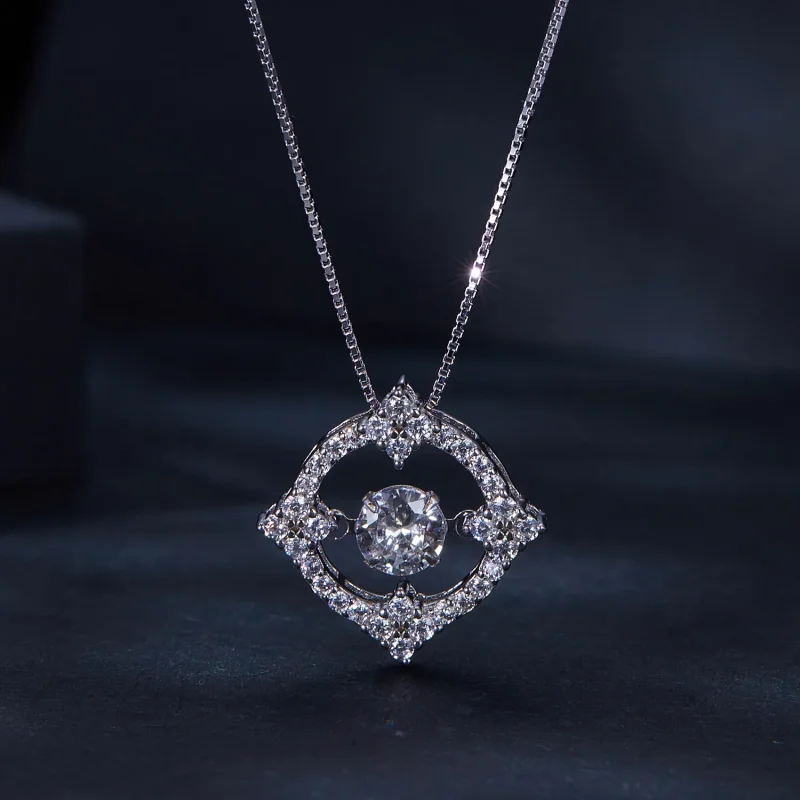 (image for) Pandora-inspired Pave Necklace - MSN014 - View 3