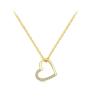 (image for) Pandora Style 14K Heart Necklace - SCN347-B