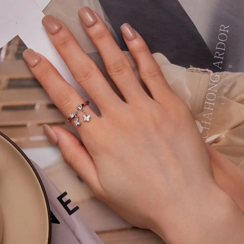 (image for) Pandora Style Adjustable Rings - BSR349 - View 6