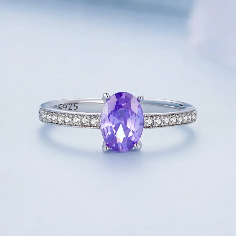 (image for) Pandora Style Amethyst Ring - BSR460-VT - View 3