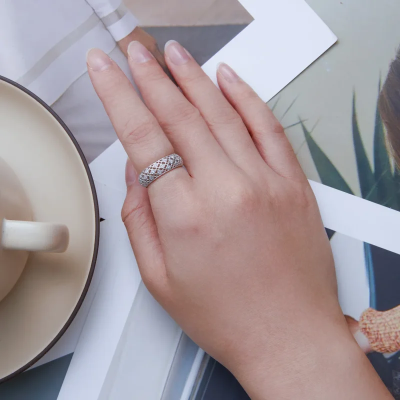 (image for) Pandora Style Anniversary Band Ring - BSR333 - View 5