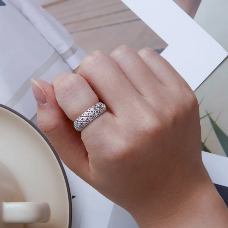 (image for) Pandora Style Anniversary Band Ring - BSR333 - View 6