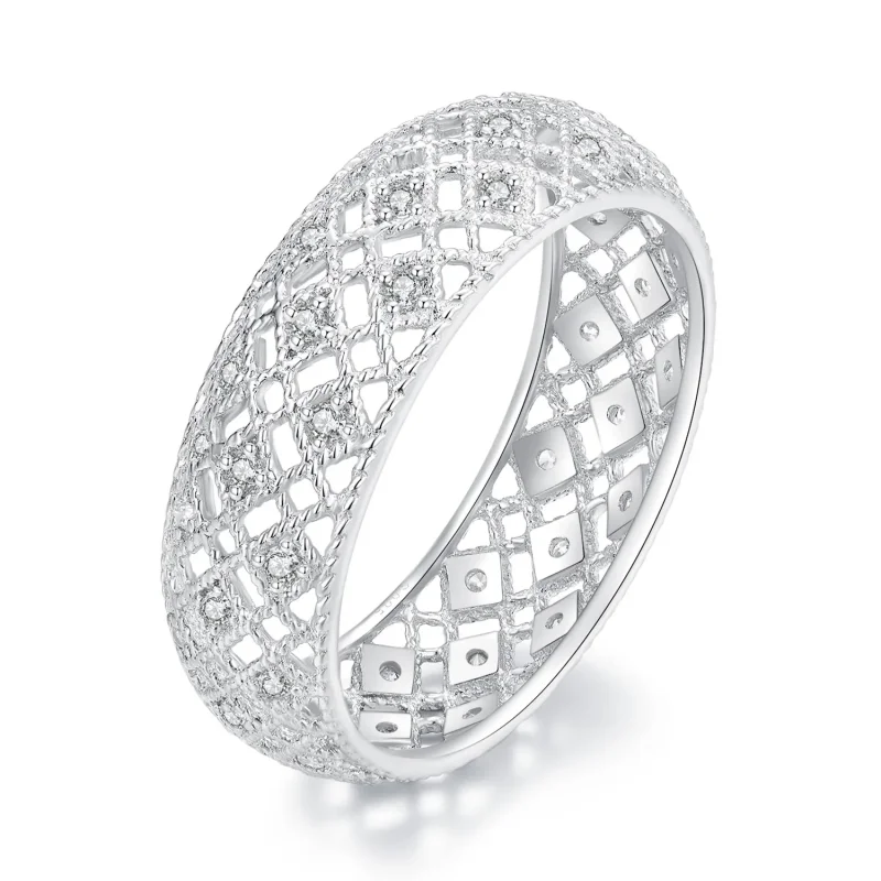 (image for) Pandora Style Anniversary Band Ring - BSR333 - Product Image
