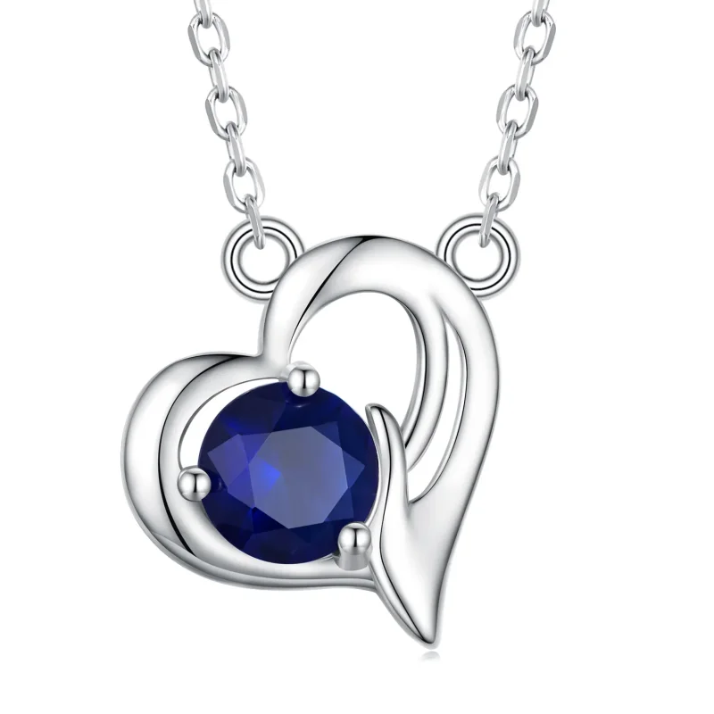 (image for) Pandora Style Asymmetrical Heart Necklace - SCN487 - View 3