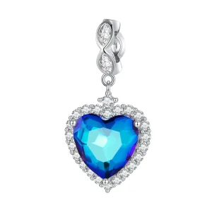 (image for) Pandora Style Blue Heart Charm - BSC775