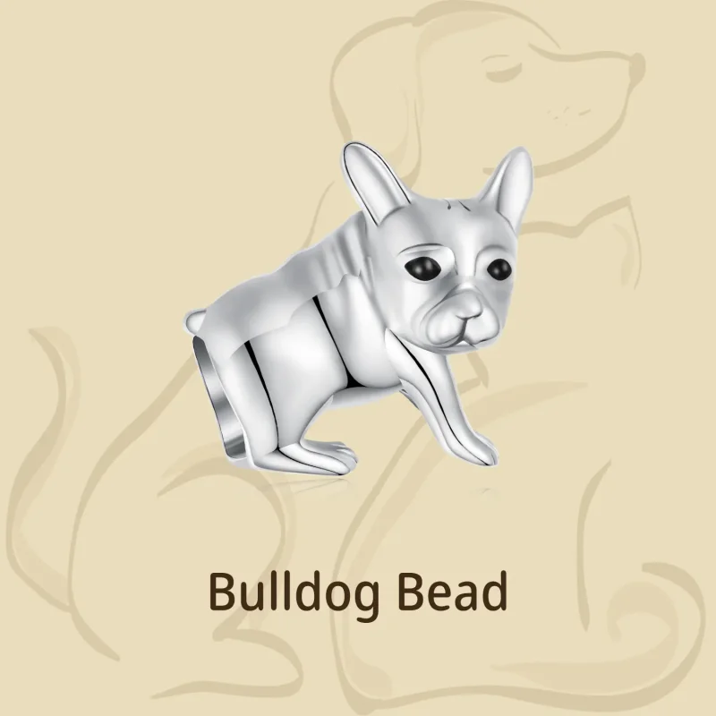 (image for) Pandora Style Bulldog Charm - BSC796 - View 4