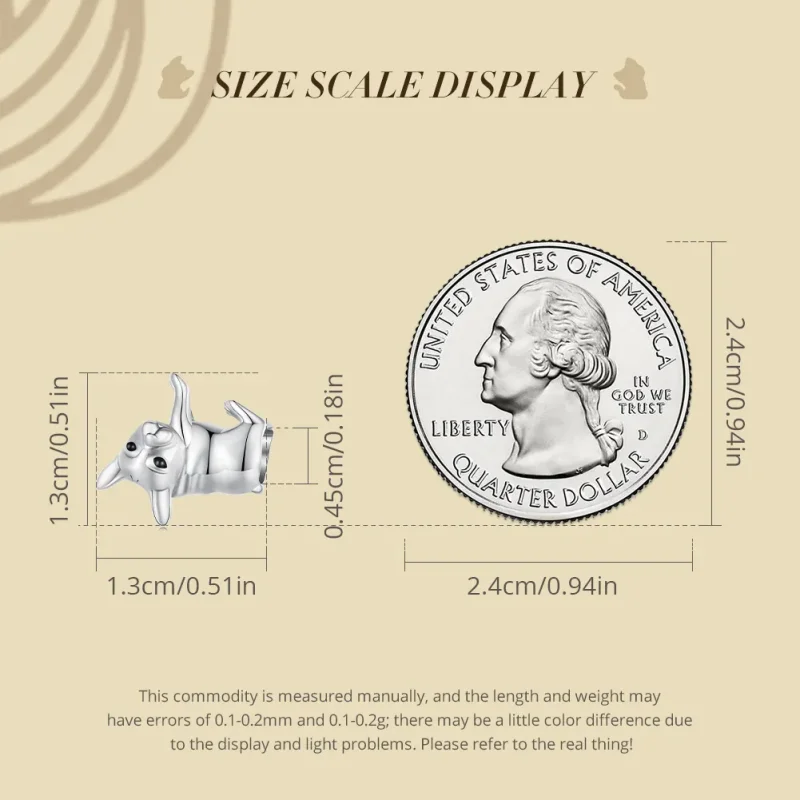 (image for) Pandora Style Bulldog Charm - BSC796 - View 5