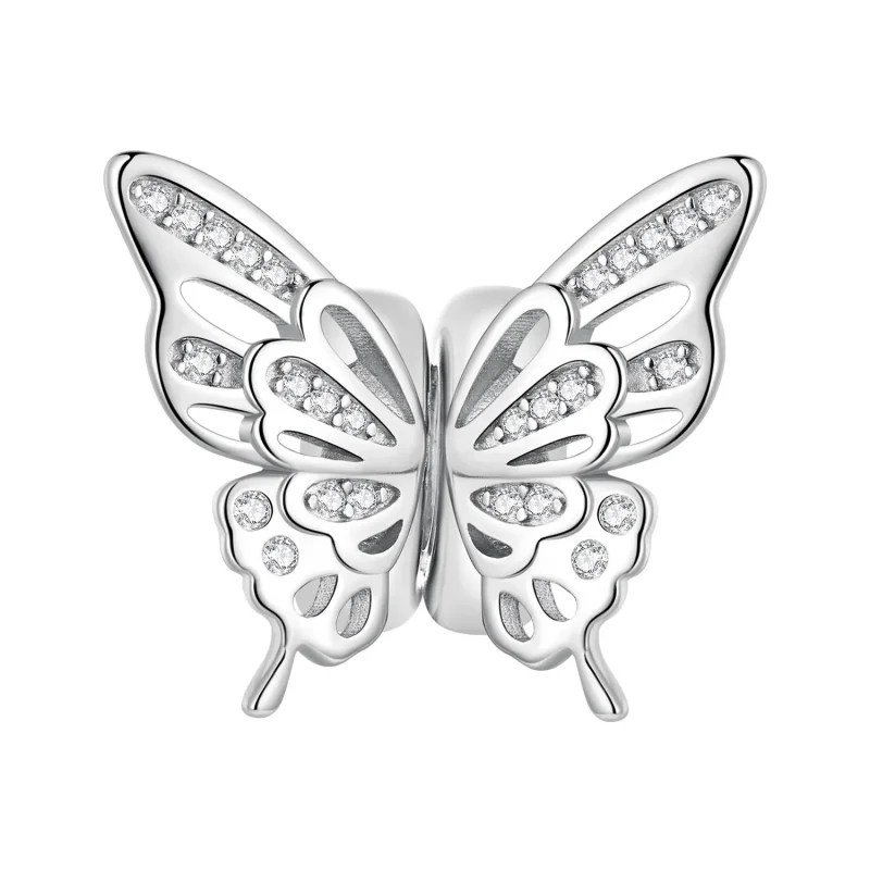 (image for) Pandora Style Butterflies Spacer Charm - BSC823 - Product Image